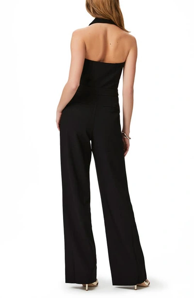Shop Paige Vienna Pleat Front Sleeveless Jumpsuit In Black