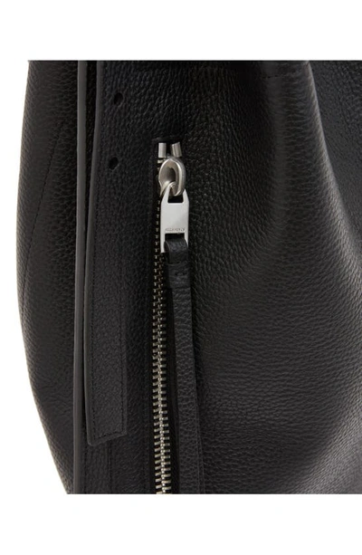 Shop Allsaints Alpha Leather Backpack In Black
