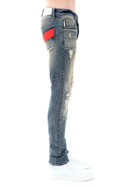 Hvman Strat Ripped Super Skinny Jeans In Aspen