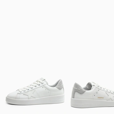 Shop Golden Goose Deluxe Brand White Purestar Low Sneakers