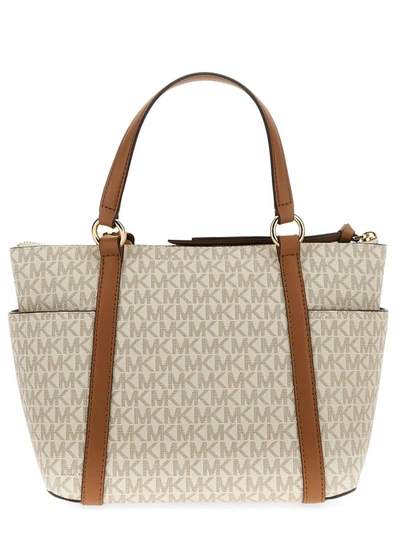 Shop Michael Michael Kors Small "sullivan" Tote Bag In White