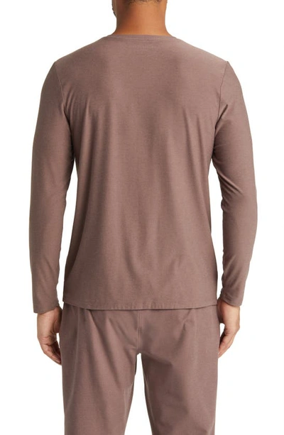 Shop Beyond Yoga Featherweight Always Beyond Long Sleeve Performance T-shirt In Truffle Heather