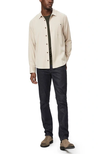 Shop Paige Wardin Solid Button-up Shirt In Sand Fossil