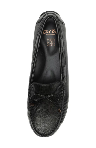Shop Ara Amarillo Leather Driving Shoe In Black