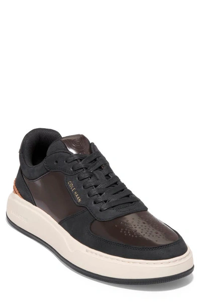 Shop Cole Haan Grandpro Crossover Sneaker In Ch Dark Chocolate/ Bl