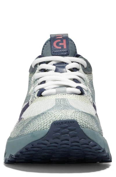Shop Cole Haan 5.zerogrand Embrostitch Running Shoe In Evening Blue / Mineral Re
