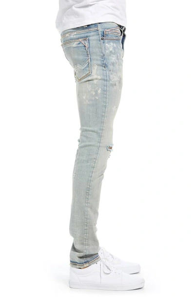 Shop Cult Of Individuality Punk Destroyed Paint Splatter Super Skinny Jeans In Trip