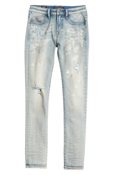Shop Cult Of Individuality Punk Destroyed Paint Splatter Super Skinny Jeans In Trip