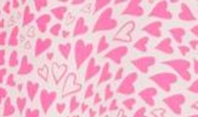 Shop Nordstrom Rack Classic Satin Pajama 2-piece Set In Pink Cake Heart Swirl