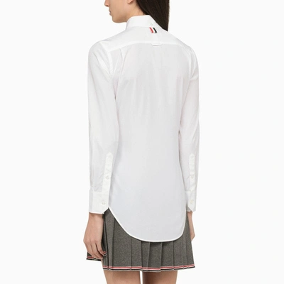 Shop Thom Browne White Cotton Button-down Shirt Women