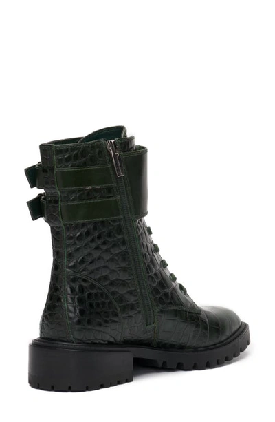 Shop Vince Camuto Fawdry Combat Boot In Deep Green