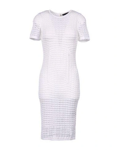 Shop Alexander Wang Knee-length Dress In White