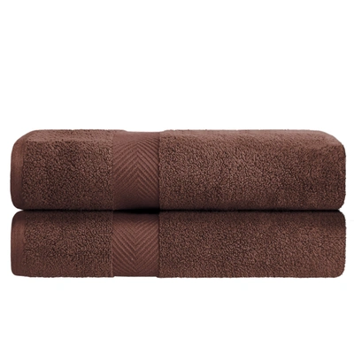 Superior Contemporary Quick-drying Zero-twist Cotton 2-piece Bath Sheet Set
