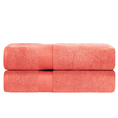 Superior Contemporary Quick-drying Zero-twist Cotton 2-piece Bath Sheet Set