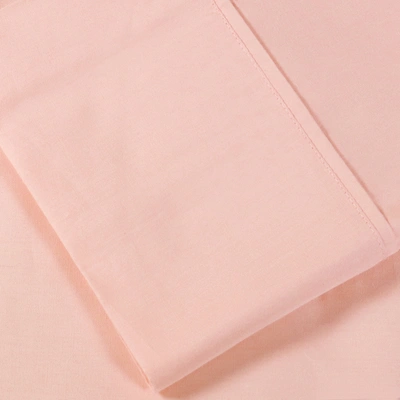 Superior 300-thread Count Breathable Cotton Percale Deep Pocket Solid Pillowcase Set