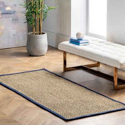 Nuloom Elijah Seagrass With Border Area Rug
