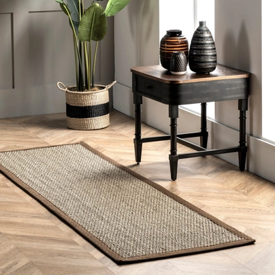 Nuloom Elijah Seagrass With Border Area Rug