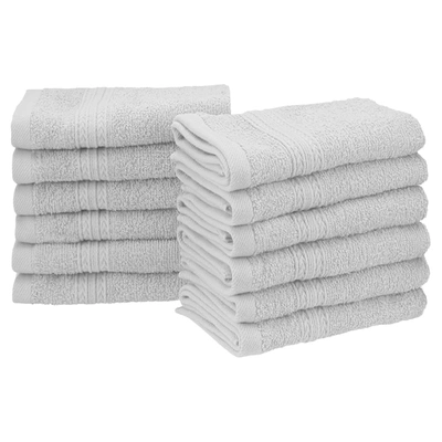 Superior Eco-friendly Ringspun Cotton Modern Absorbent 12-piece Face Towel Set
