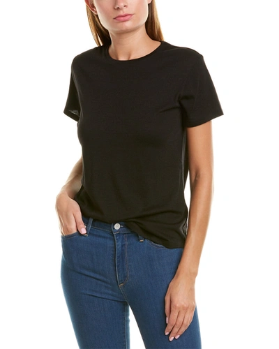 Shop Vince Dropped-shoulder T-shirt In Black