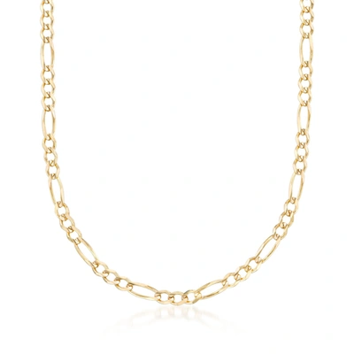 Shop Ross-simons Men's 3.9mm 14kt Yellow Gold Figaro Chain Necklace