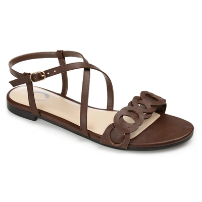 Journee Collection Collection Women's Jalia Sandal In Brown