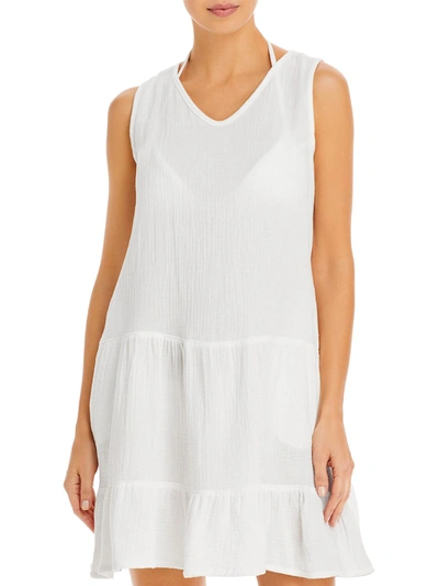 Shop J Valdi Womens Cotton Midi Sundress In White