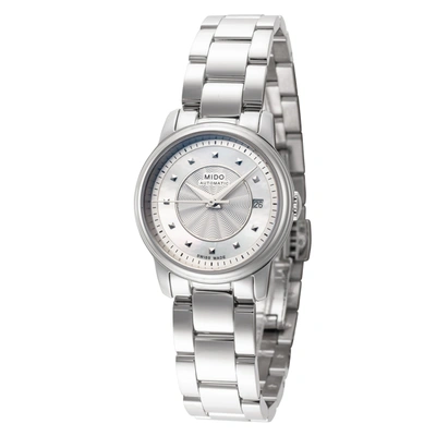 Mido Baroncelli Iii Automatic Mother Of Pearl Dial Ladies Watch M010.007.11.111.00 In Silver