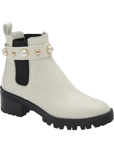 Shop Karl Lagerfeld Pola Womens Embellished Ankle Chelsea Boots In Multi