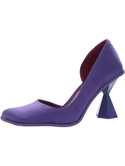 Shop Circus By Sam Edelman Rosemary Womens Satin Slip On Pumps In Purple