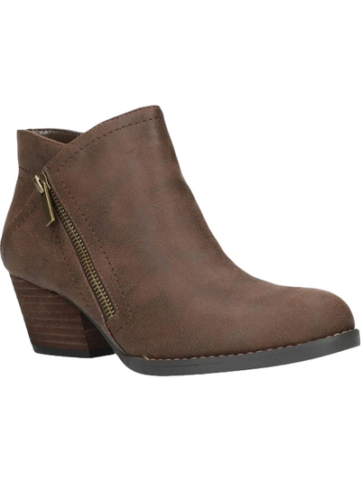 Shop Bella Vita Bobbi Womens Faux Leather Almond Toe Ankle Boots In Multi