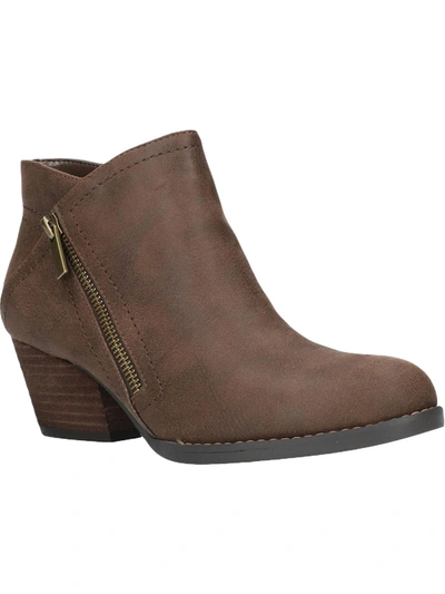 Bella Vita Bobbi Womens Leather Almond Toe Booties In Multi