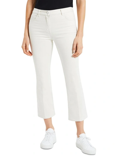Shop Theory Womens 5 Pccket Kick Bootcut Jeans In White