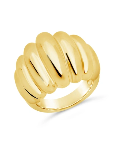 Sterling Forever Bubble Dome Statement Ring In Gold