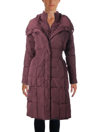 Shop Cole Haan Womens Winter Down Parka Coat In Red