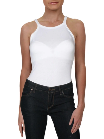 Shop Danielle Bernstein Womens Shirt Thong Bodysuit In White
