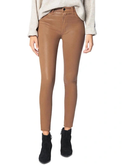 Shop Joe's Jeans The Charlie Womens High Rise Ankle Skinny Jeans In Brown