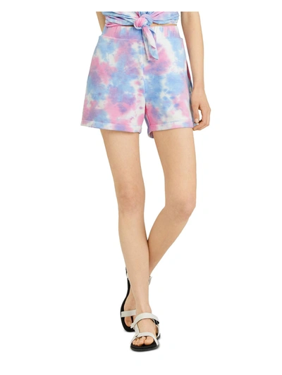 Sanctuary Sunsoaker Womens Fleece Lined Midi Shorts In Multi