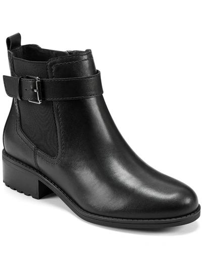 Shop Easy Spirit Rae Womens Buckle Zip Up Ankle Boots In Black