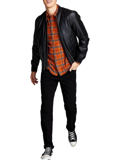 Shop And Now This Mens Flannel Collared Button-down Shirt In Multi
