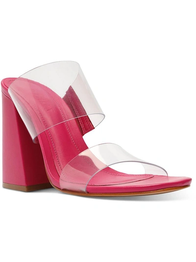 Shop Schutz Victorie Womens Open Toe Slip On Dress Sandals In Multi