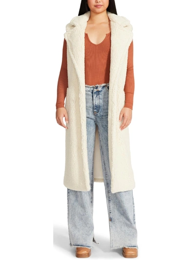 Shop Steve Madden Womens Faux Fur Duster Vest In Multi