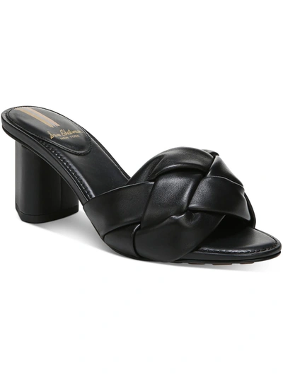 Shop Sam Edelman Oaklie Womens Leather Slip On Heels In Black