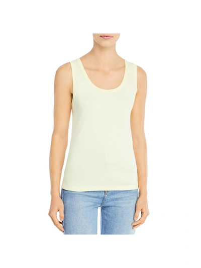 Shop Three Dots Womens Stretch Solid Tank Top In Multi