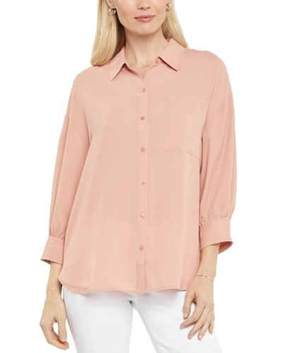 Shop Nydj Zoey Blouse In Pink