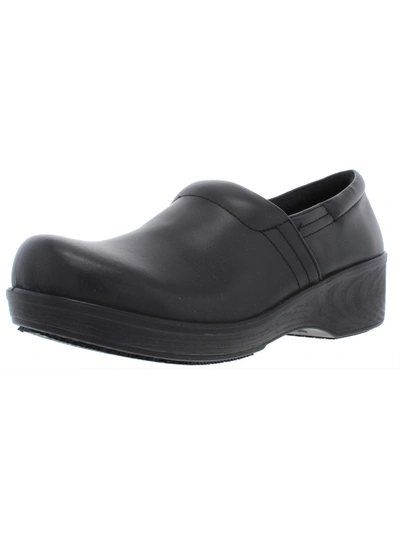 Shop Dr. Scholl's Dynamo Womens Leather Slip On Clogs In Black