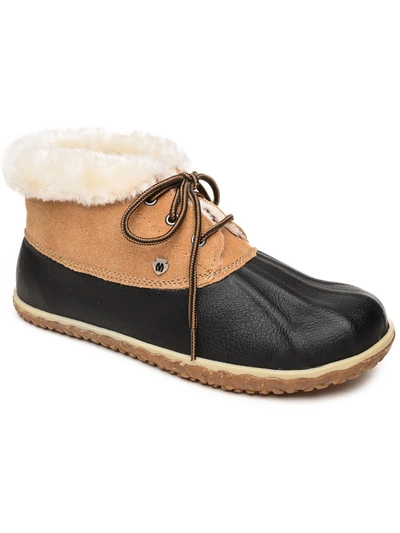 Shop Minnetonka Tega Womens Cold Weather Leather Booties In Multi