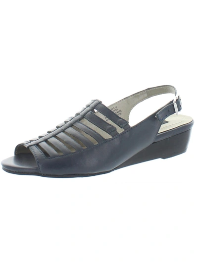 Shop Array Iris Womens Leather Huarache Slingback Sandals In Grey