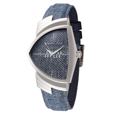 Shop Hamilton Unisex Ventura 32.3mm Quartz Watch In Silver