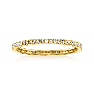 Rs Pure By Ross-simons Diamond Eternity Ring In 14kt Yellow Gold In White
