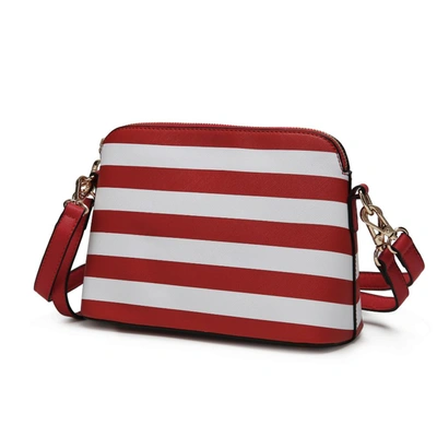 Mkf Collection By Mia K Kimmy Striped Crossbody Handbag In Multi